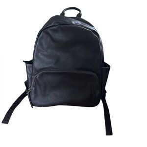 Universal Thread Black Canvas Backpack with Brass Hardware